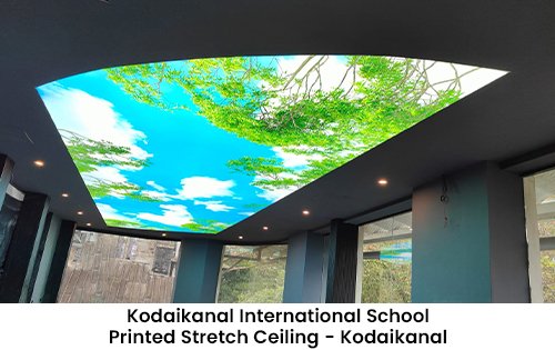 Kodaikanal International School printed stretch ceiling