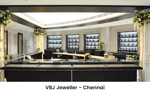 VBJ Jeweller Chennai stretch ceiling