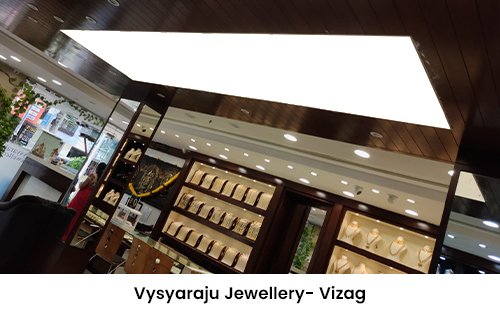 Vysyaraju Jewellery Vizag stretch ceiling