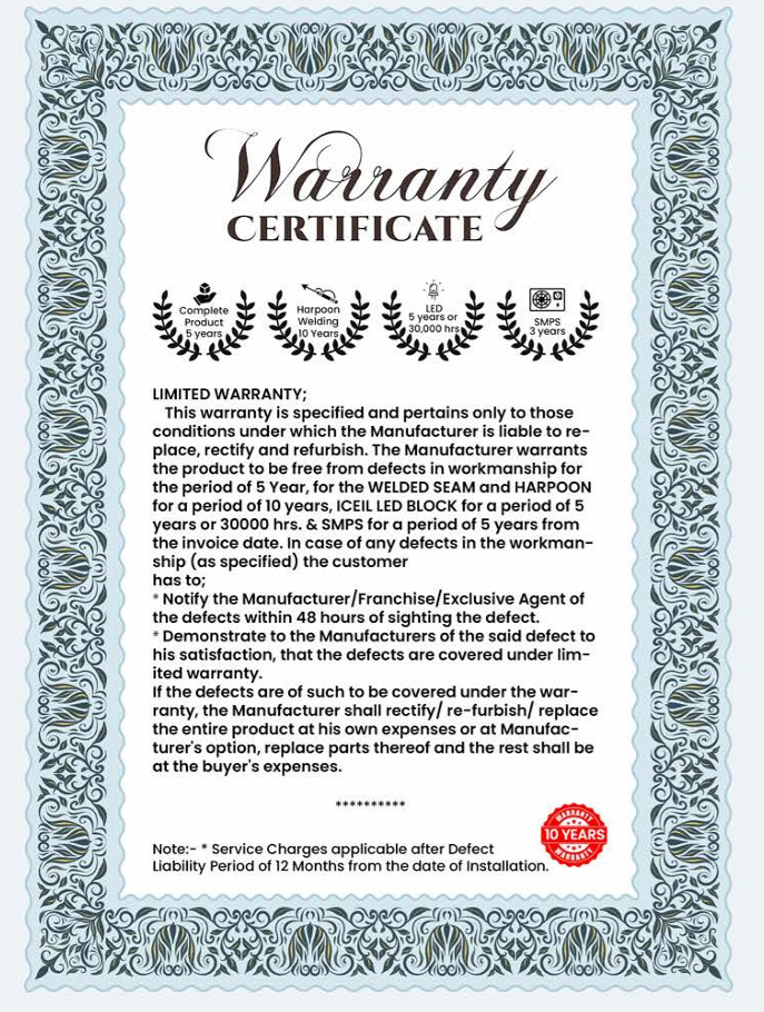 Iceil Warranty Image